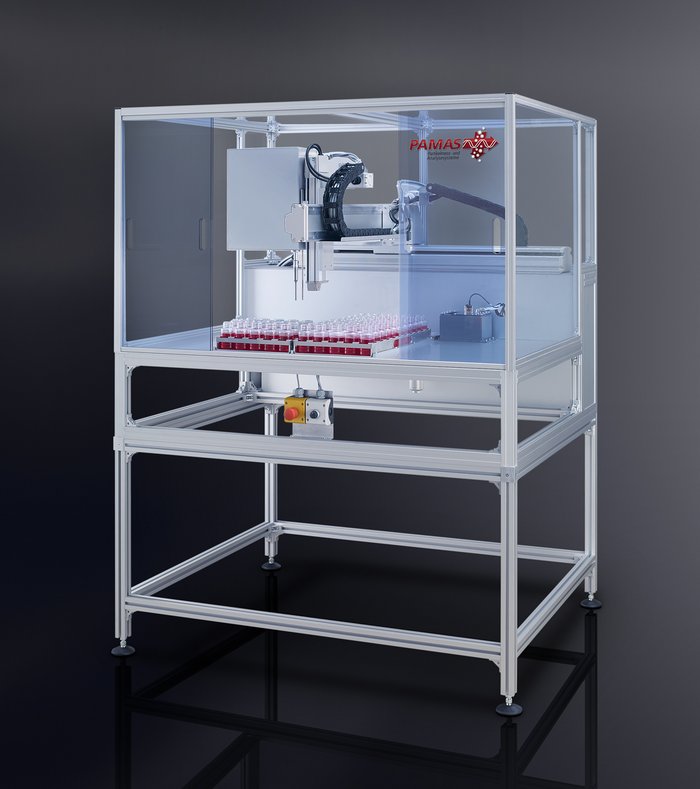 PAMAS AS3 sistema autosampler XYZ para análise automática de múltiplas amostras de óleo