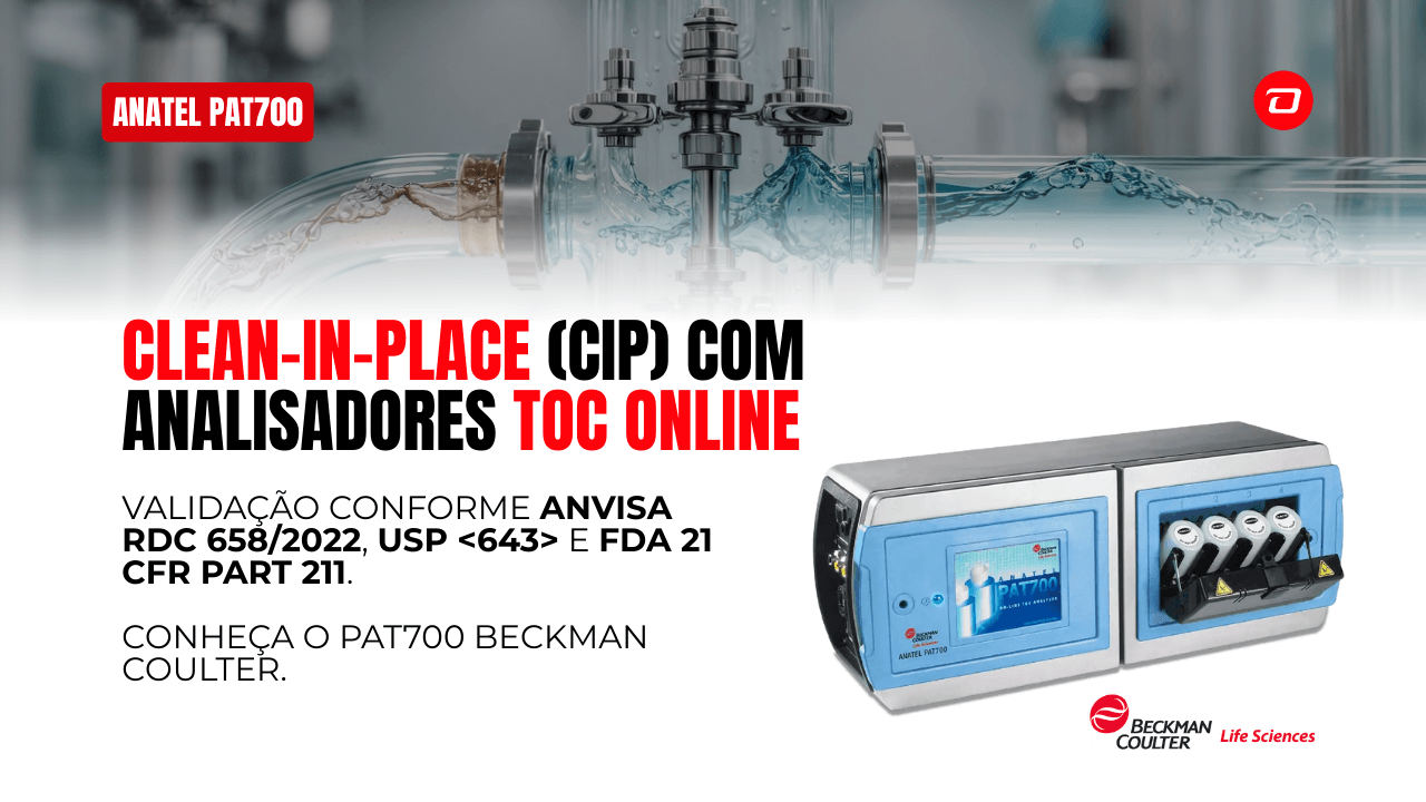 Cloque aqui para ler o Artigo Clean-in-Place (CIP): Validação com Analisadores TOC Online para Conformidade Regulatória