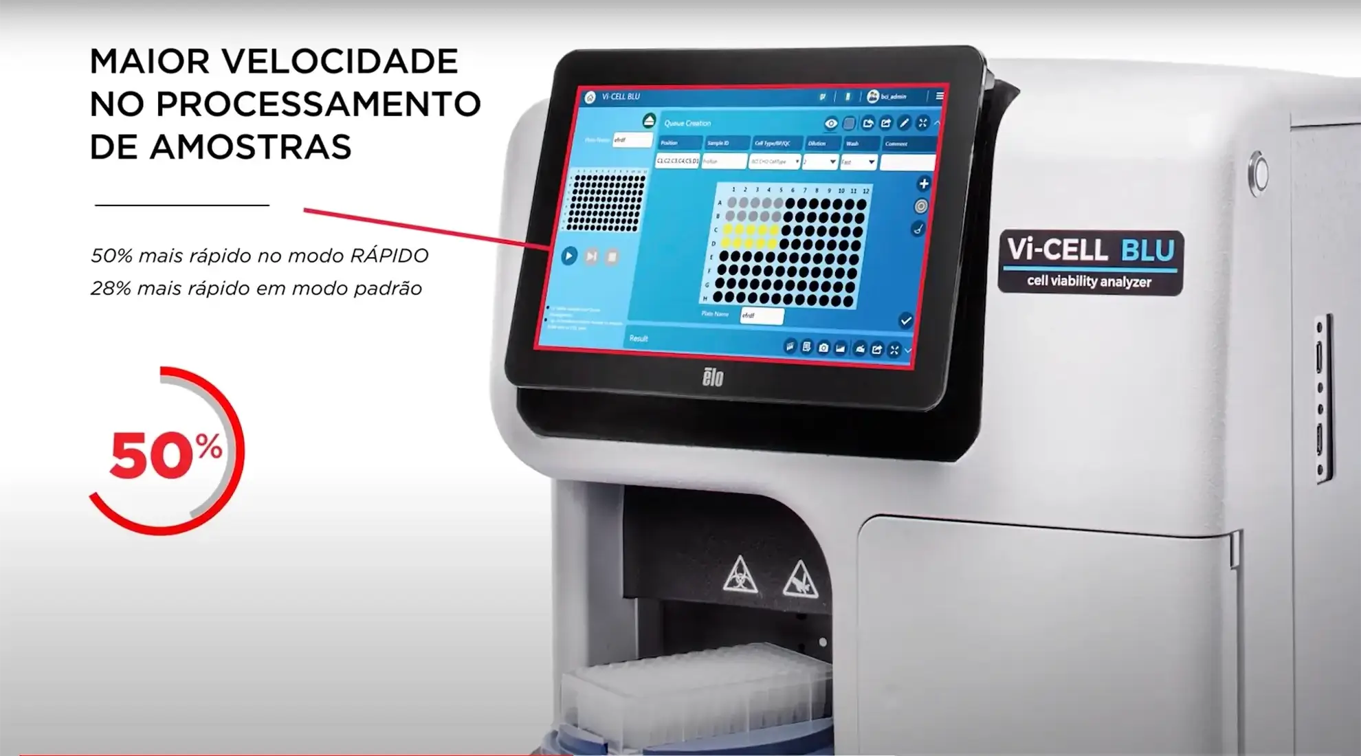 Analisador De Viabilidade Celular Vi Cell Blu Maior Velocidade No Processament De Amostras 66ba59abb911b